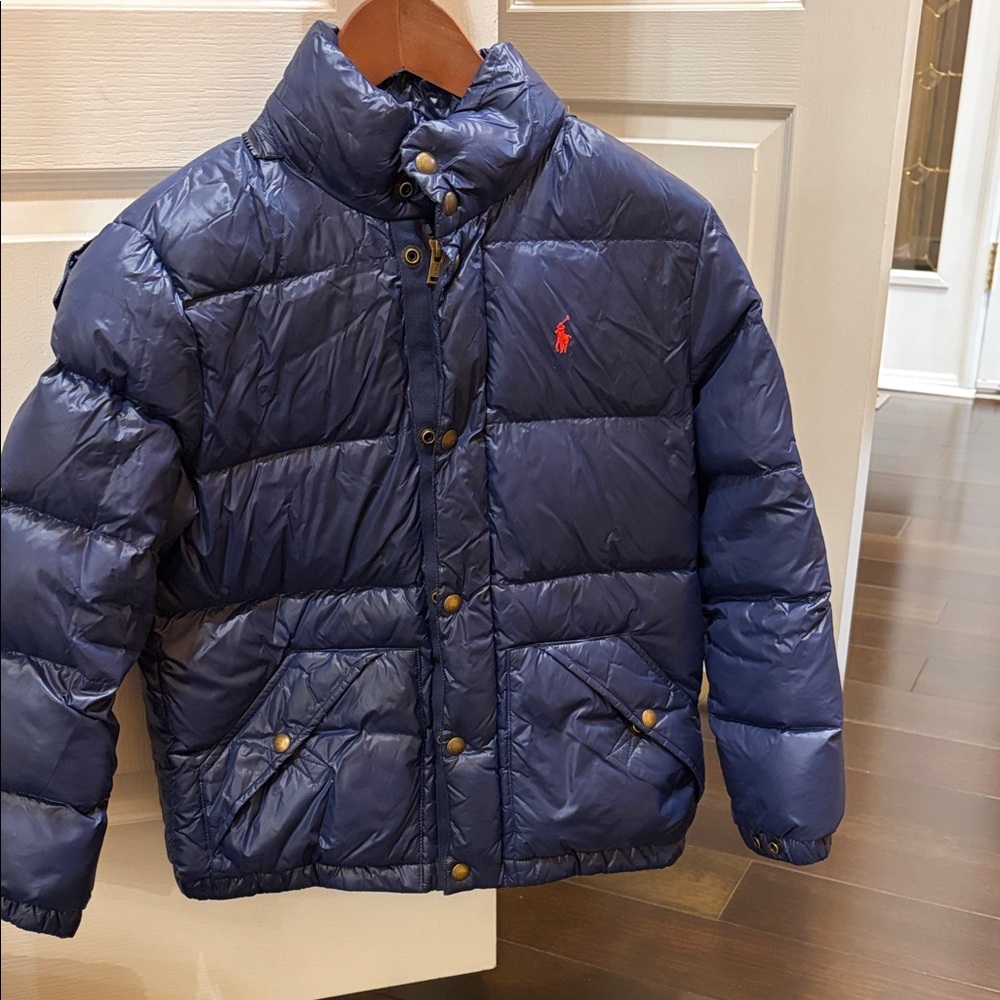 Ralph Lauren polo boys Puffer Jacket with Red Logo 10-12